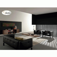 Canapé 2 ou 3 places - Martex - 200, cuir noir_0