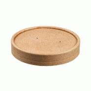 Couvercle pour pot à glace réf 39136 carton naturel Ø9x1cm - par 1000