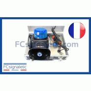 Ensemble portatif d'alerte EPA bleu rotatif tonalité Police STANDBY MERCURA Ensemble portatif d'alerte EPA bleu rotatif tonalité Police STANDBY MERCURA