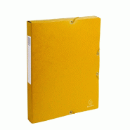 Exacompta - Réf. 50309E - 8 boites de classement Exabox Dos 25mm Carte lustrée - A4 - Jaune - jaune 50309E