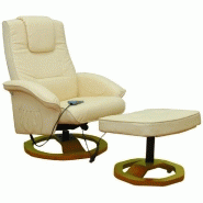 FAUTEUIL DE MASSAGE CONFORT RELAXANT MASSAGE CHAUFFAGE MASSANT DÉTENTE BEIGE 1702001