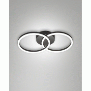 Giotto Plafonnier Led Moderne 36W Noir 3508-22-101 Fabas Luce - noir 8019282508106