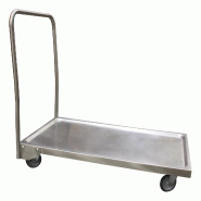 ITALCONCEPT L2G Socle Rouleur Inox 304, 870 x 1000 x 600mm - 3616350010674