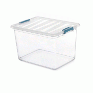 Katla Boîte Transparente 20L Avec Poignées Ergonomiques 39X29X25,5Cm - 8052787490750 Katla Boîte Transparente 20L Avec Poignées Ergonomiques 39X29X25,5Cm - 8052787490750