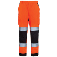 Pantalon de travail homme à haute visibilité multipoches patrol hi-viz orange/marine ts - COVERGUARD - 7paops - 775565_0