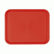 Plateau fast food rouge 35,5x45,3cm