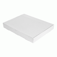 Plateau repas modulable The Pack carton ondulé 40x30x5cm blanc - par 100