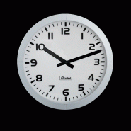 Horloge analogique anti-vandale - 960 REC 1,5V - Boîtier blanc - Affichage heure-minute - BODET