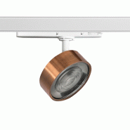 ROSSINI ILLUMINAZIONE Hole - Projecteur Sur Rail Led Triphasé 13W 3000K Cri90 Ip20 Optique 38° En Aluminium Moulé Sous Pression, Finition Blanc/Cui