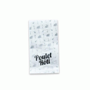 Sac poulet 18+6,50 x 35 cm - par 500 - étanche et passe au four jusqu'à 100°C