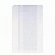 Sachets kraft blancs 22x9x35cm - par 500 - résistants et certifiés contact alimentaire