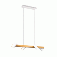 Suspension 4x GU10 max 35W Blanc mat 80 cm - Trio - Marley - blanc 4017807523690
