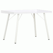 VidaXL Bureau Blanc 90x50x79 cm Modèle Atlas Chic - blanc 20269