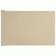 VidaXL Écran de balcon Beige 120x600 cm Tissu Oxford Modèle Marina Douce - beige 134947