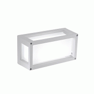 Zafferano Applique e Plafonnier LED 10W IP54 3000K Bianco Opaco - Design Moderno in Alluminio Pressofuso 12.2x25x9.5 cm per Esterni e Interni - Elegan