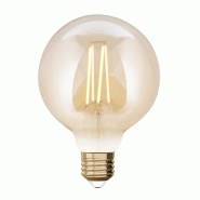 Ampoule intelligente led à filament ambré globe 95 mm e27 806 lm  60 w variatio