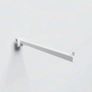 Bras droit 15x15mm - 300 mm - 25x15 mm - blanc