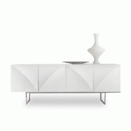 BUFFET BARG BLANC BRILLANT 4 PORTES