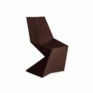 Chaise design in & out VERTEX - marron