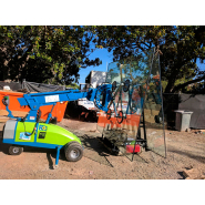 Chariot de transport verre et matériaux de construction jusqu'à 1200 kg sur terrain accidenté - TC1 Hoeflon Chariot de transport verre et matériaux de construction jusqu'à 1200 kg sur terrain accidenté - TC1 Hoeflon