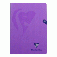 Clairefontaine Lot de 10 Cahier Mimesys A4, 120p./60 feuilles 90 g/m² piquées, coloris assortis (6), quadr. 5x5 + marge - 3329683035220