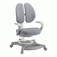 Helloshop26 - Chaise de bureau pour enfants hauteur profondeur dossier réglable gris 03_0009196 - gris métal 3000224559053