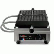 Krampouz Gaufrier 4x6 Liège Paty 180° simple A/A - argenté WECBGA