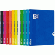 Oxford Lot de 20 Cahier Openflex piqué 24x32, 96p./48 feuilles 90g/m², quadrillé 5x5 + marge, coloris assortis (12) - 3020120019338