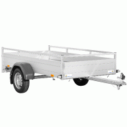 Remorque bagagère en aluminium - Saris - MCALU PRO - 1 essieu - PTAC : 750 Kg - 255 x 133 cm - Reference -39211_ALICANTE_BAG150