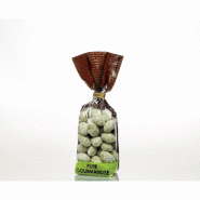 Sachet fond carton "Pure Gourmandise " vert et marron L12xH27.5cm - par 100