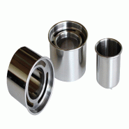 Schneider - Emporte-pièce pour pâtés en acier inoxydable, Ø extérieur 73 mm Ø intérieur 47 mm - argenté inox 199894