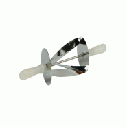 Schneider Rouleau emporte-pièce triangulaire - 97 x 210 mm, simple, poignée en plastique - blanc inox 154499
