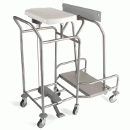 Sclessin 374.754S Chariot Porte-Sac Sans Couvercle Professionnel - 374.754S