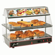 SOFRACA Vitrine Chauffante Gn 1/1 Avec Bloc Lumineux - 2 Etages - Réf:N62 - N62
