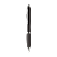 Stylo à bille en plastique - encre bleue - couleur noire - 11g Stylo à bille en plastique - encre bleue - couleur noire - 11g