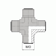 Té croix mâle ORFS x mâle ORFS x mâle ORFS - OCXM000004 - CXMORFS 9/16