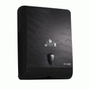 Thouy Distributeur pour essuie-mains enchevêtrés - Plastique recyclé noir - 3701114810383