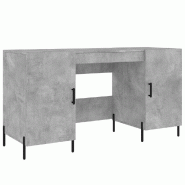 VidaXL Bureau gris béton 140x50x75 cm bois d'ingénierie Modèle Orion Office Élite - gris 829560