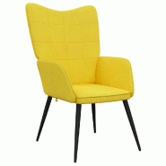 VidaXL Chaise de relaxation Jaune moutarde Tissu Modèle Vega Office Prestige - 327948