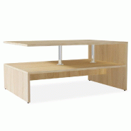 VidaXL Table basse Bois d'ingénierie 90x59x42 cm Chêne Modèle Atlas Office Pure - 244855