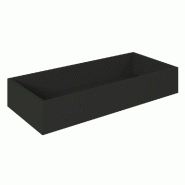 Bac en bois Cage noir 86x39,5x15cm