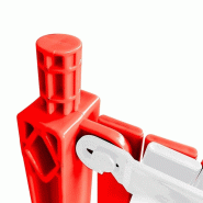 Barrière de sécurité extensible 2m - Noir / Jaune