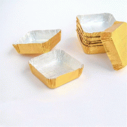 Caissette or aluminium 5x5x1,5cm - par 600