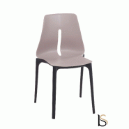 Chaise coque polypro Jade - Sitek - Taupe_0