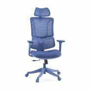 Chaise de bureau / Fauteuil pivotant Ergomy Colore 3D tissu maille / Assise tissu bleu mybuero - bleu polyester 670681 Chaise de bureau / Fauteuil pivotant Ergomy Colore 3D tissu maille / Assise tissu bleu mybuero - bleu polyester 670681