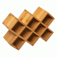FIVE - Porte-épices en bambou noir pour 8 pots - beige Bambou JJ4339