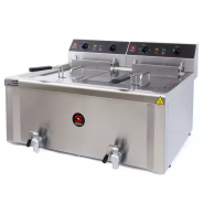 Friteuse FE-12+12 400/50-60/3N-5130127 - 12+12 litres, grande puissance, double bac soudé Friteuse FE-12+12 400/50-60/3N-5130127 - 12+12 litres, grande puissance, double bac soudé