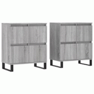 Helloshop26 - Buffet bahut commode armoire meuble de rangement organisateur cuisine salle de séjour salons lot de 2 sonoma bois 02_0036977 - 30002131 Helloshop26 - Buffet bahut commode armoire meuble de rangement organisateur cuisine salle de séjour salons lot de 2 sonoma bois 02_0036977 - 30002131