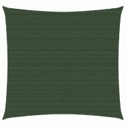 Helloshop26 - Voile d'ombrage 160 g/m² vert foncé 5 x 5 m PEHD 02_0009438 - vert 3000509847769