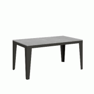 Itamoby Table Extensible 90X160/264 Cm Flame Evolution Ciment Structure Anthracite - gris 8050598016282